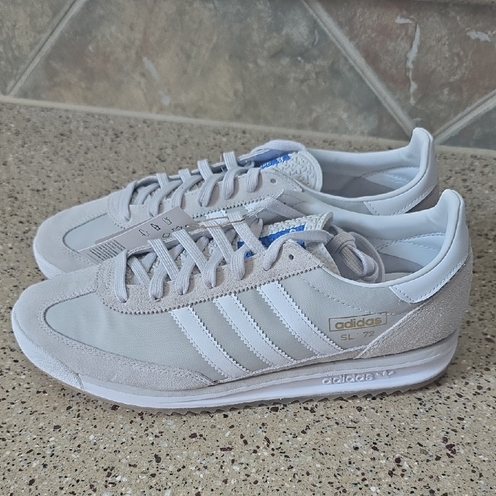 Adidas SL 72 RS Men's Light Gray and White Sneakers